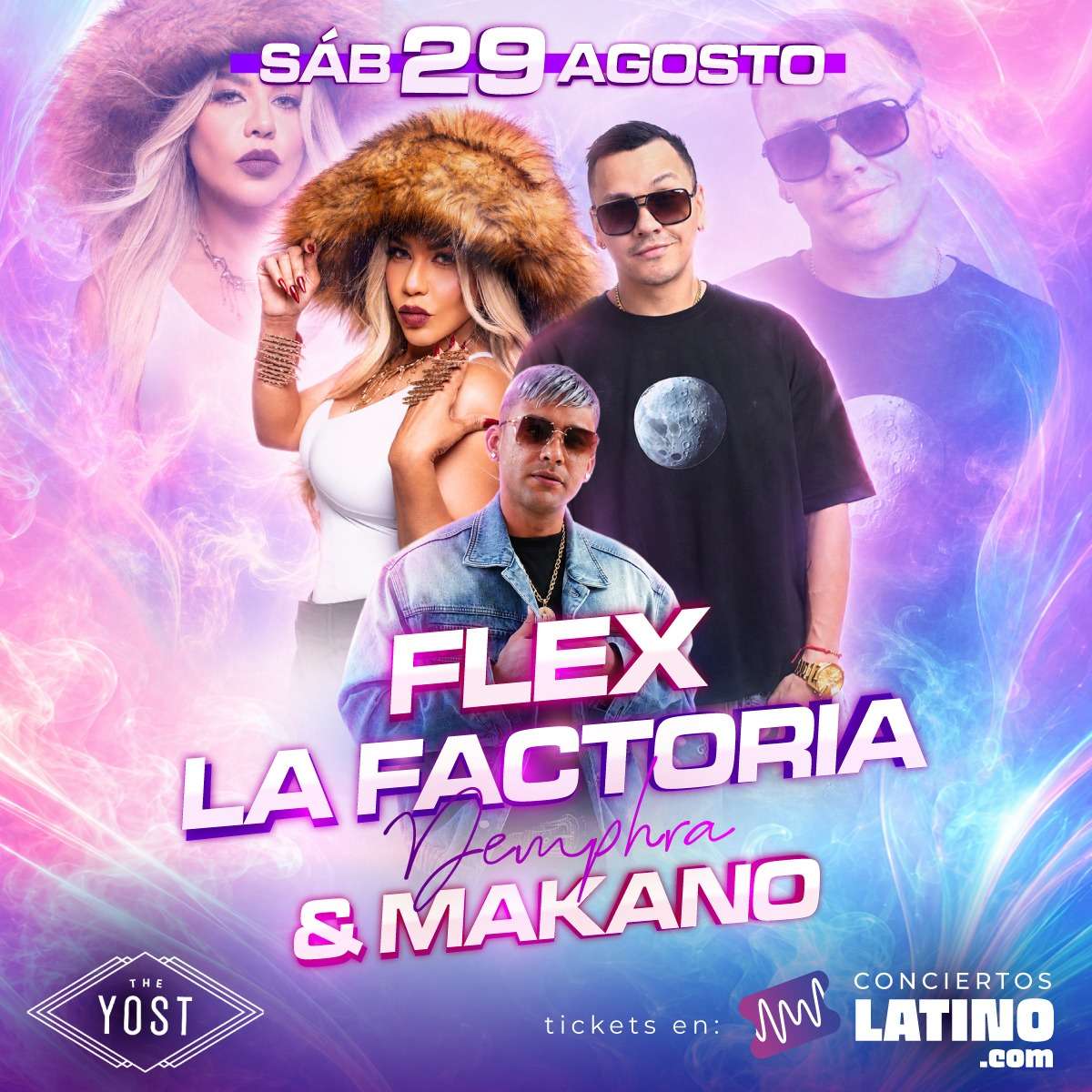Flex, La Factoria y Makano en Santa Ana