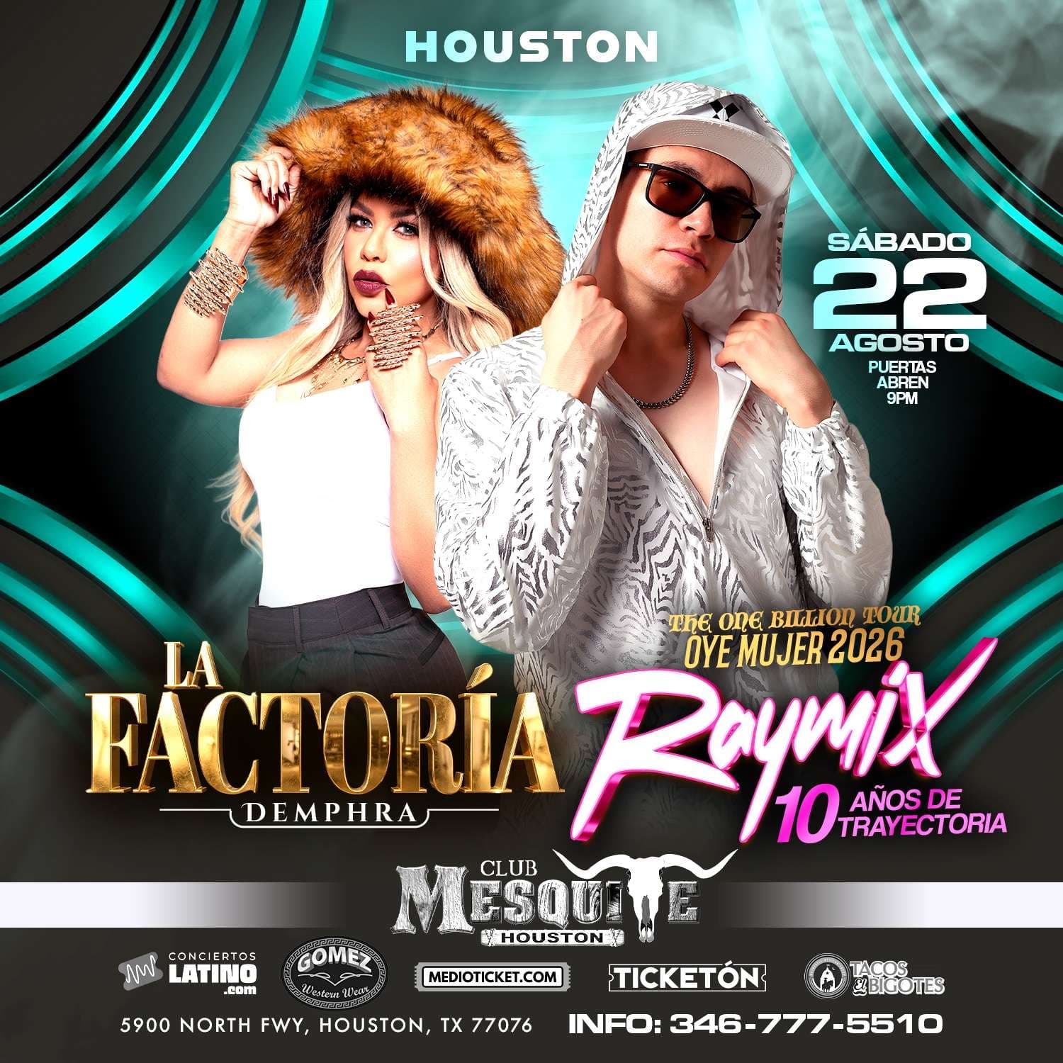 La Factoria Demphra y Raymix en Houston