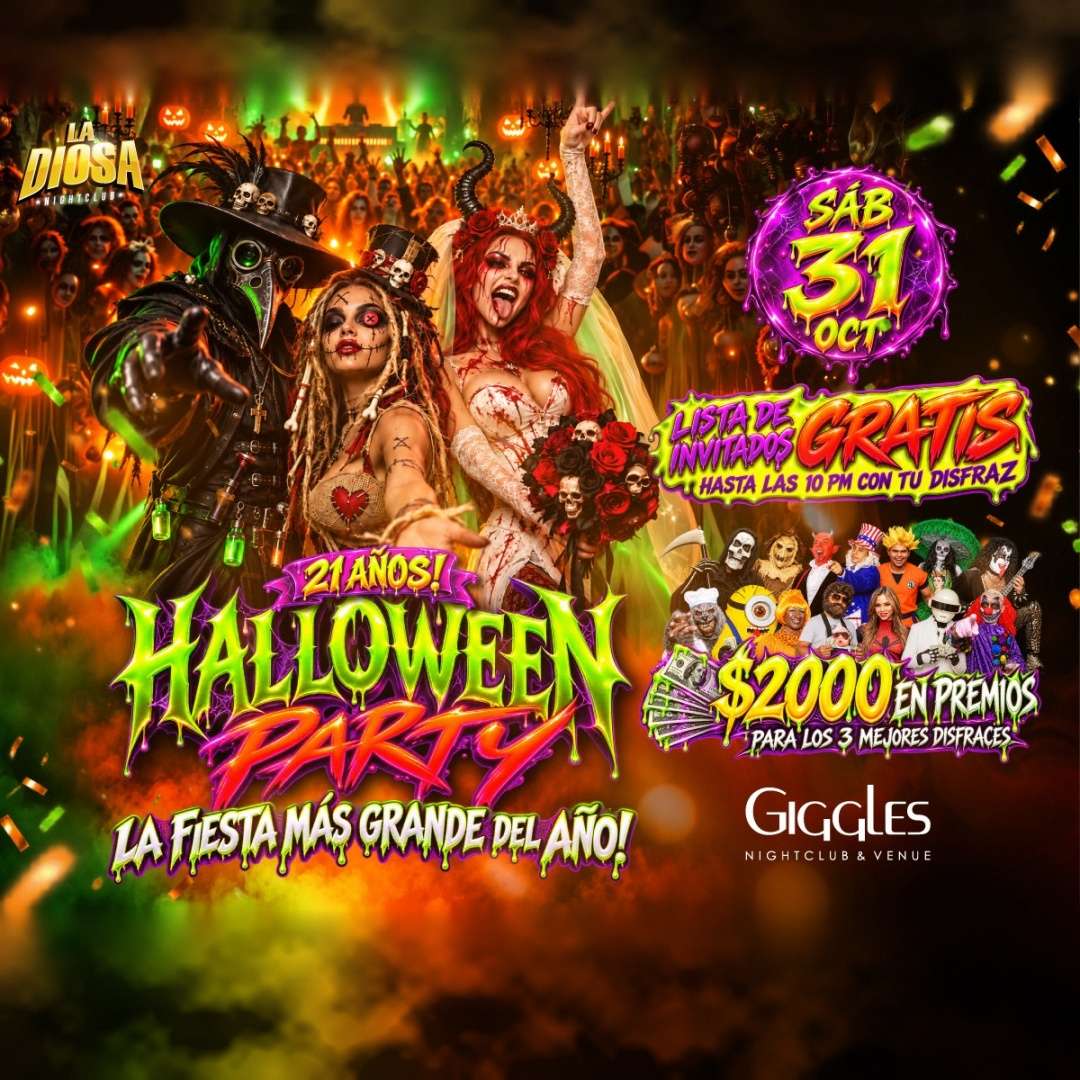 HALLOWEEN PARTY | LA DIOSA 21 AÑOS