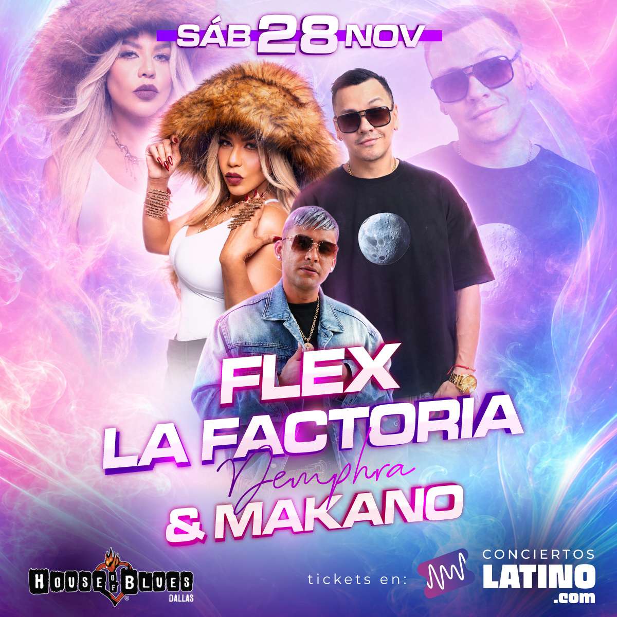 Flex, La Factoria y Makano en Dallas