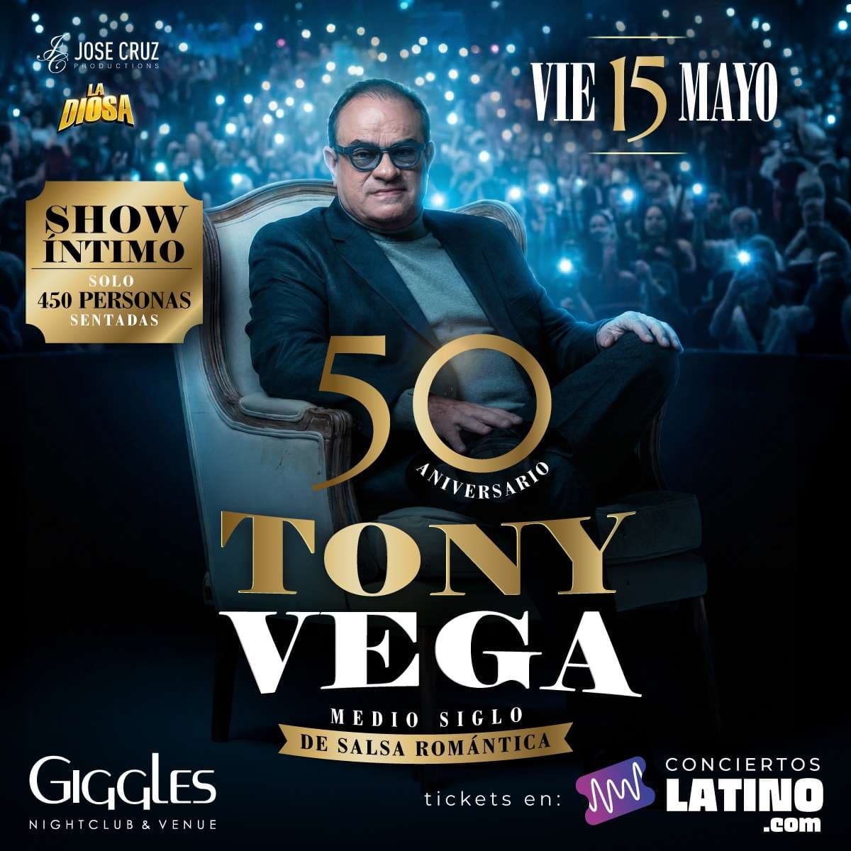 Tony Vega en Los Angeles – Show intimo en Vivo