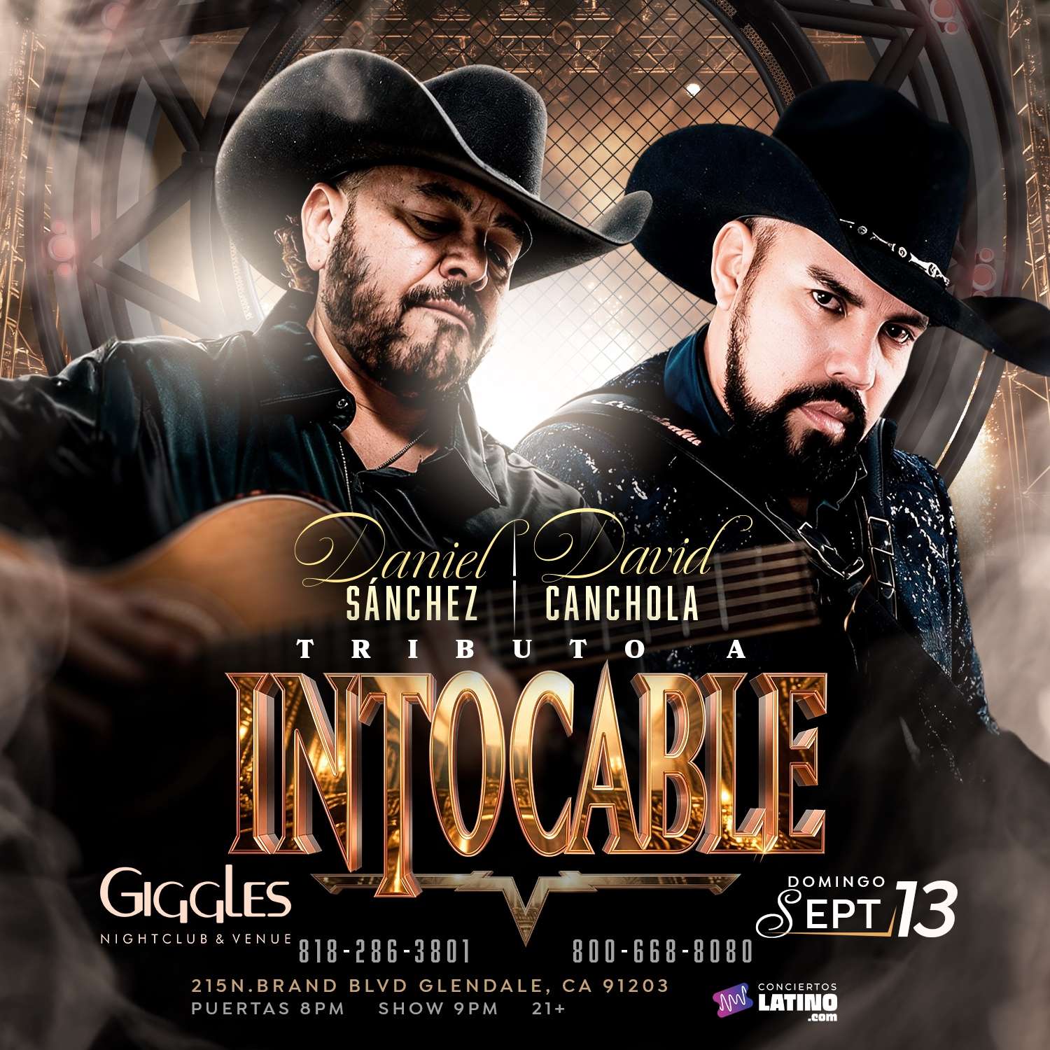 Tributo a INTOCABLE - Daniel Sanchez y David Canchola - en Los Angeles