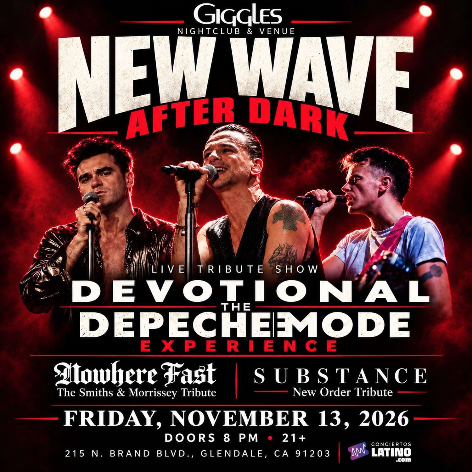 New Wave After Dark: Depeche Mode, The Smiths/Morrissey & New Order Tribute Night