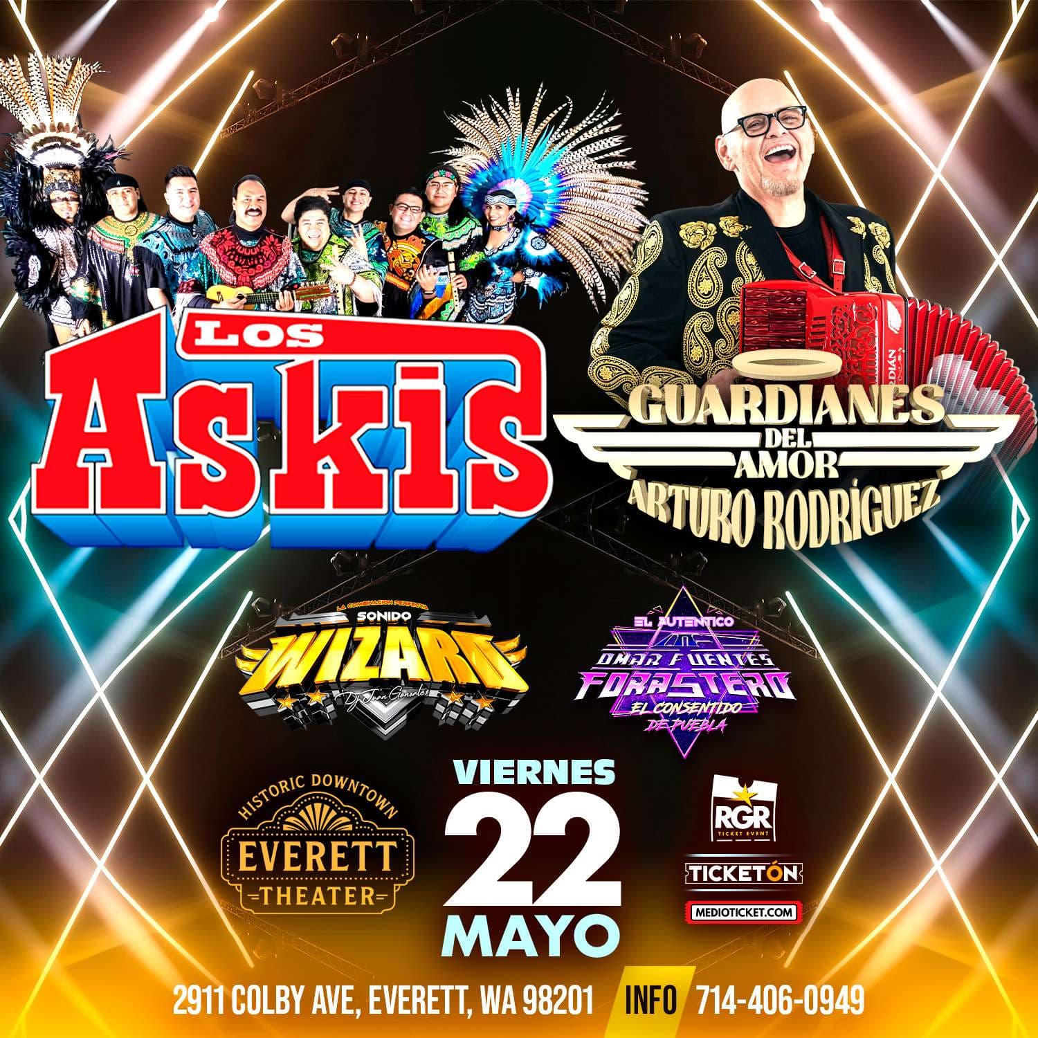 Los Askis y Guardianes del amor en VIVO en Seattle