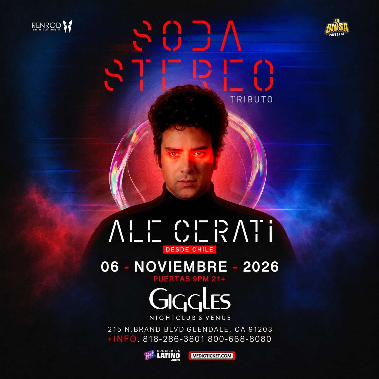 SODA STEREO - tributo de Ale Cerati en Los Angeles