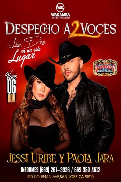 Jessi Uribe y Paola Jara en San José