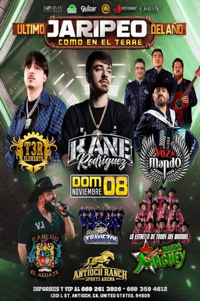 Kane Rodriguez, T3r Elemento, Voz de Mando, Rancho El Aguaje y Mas!